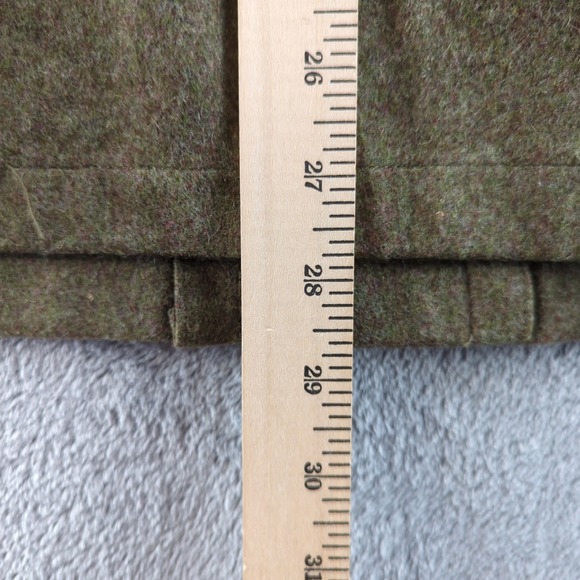 Vintage 80s German Military Field Jacket Mens Large Green Wool Bundeswehr Coat - Picture 9 of 10